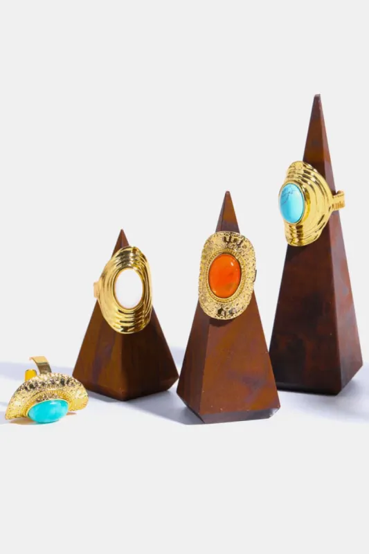 Natural Stone Copper Ring sold by Charming Charlie