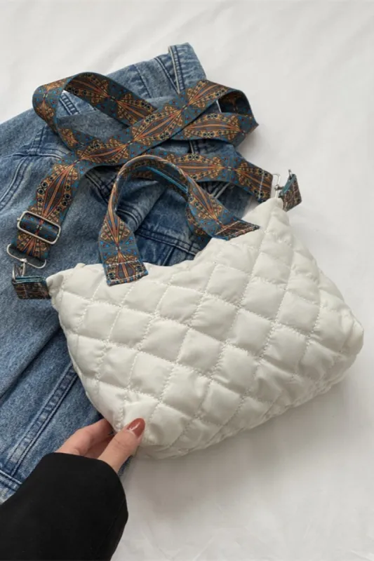 Bubble Textured Printed Strap Handbag sold by Charming Charlie