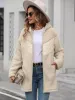 Fuzzy Zip Up Long Sleeve Hooded Jacket sold by Charming Charlie