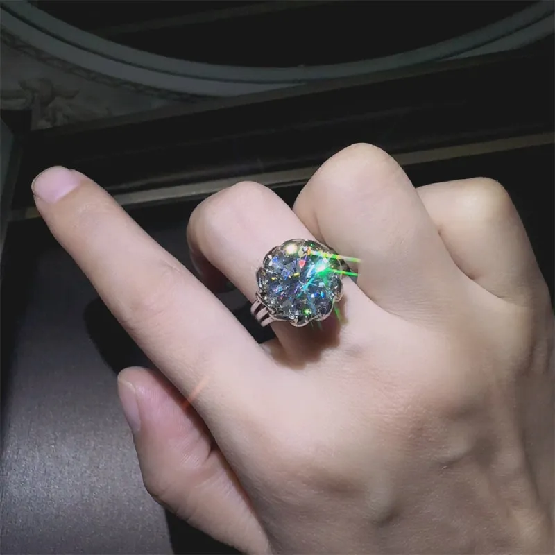 3 Carat 925 Sterling Silver Moissanite Ring sold by Charming Charlie