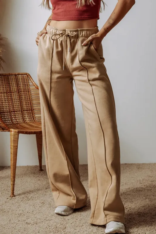Drawstring Wide Leg Pants with Pockets sold by Charming Charlie
