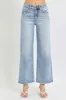 RISEN Full Size Tummy Control High Rise Crop Wide Leg Jeans sold by Charming Charlie