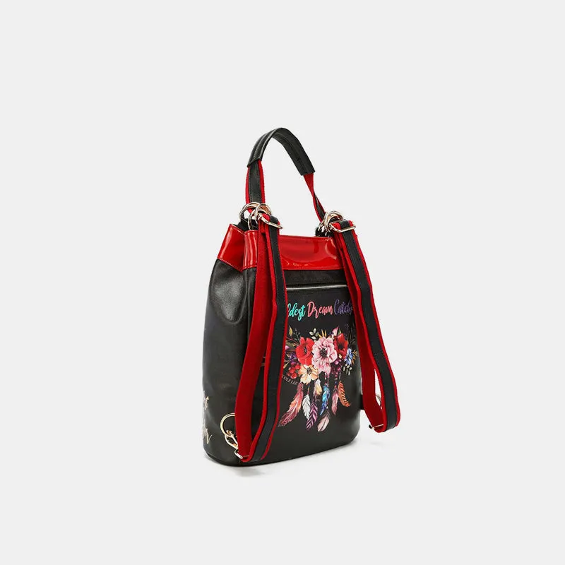 Nicole Lee USA Multifunctional Bucket Bag Backpack sold by Charming Charlie product image thumbnail 3