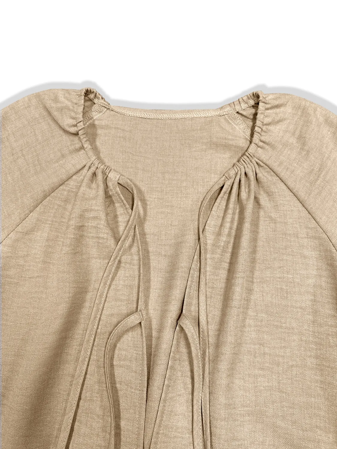 Tie Neck Flounce Sleeve Dress sold by Charming Charlie product image thumbnail 3