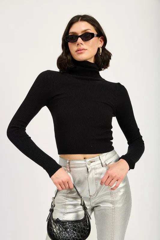 TURTLE NECK LONG SLEEVE TOP sold by Charming Charlie