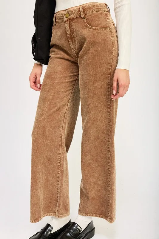 DISTRASSED CORDUROY PANTS sold by Charming Charlie product image thumbnail 5
