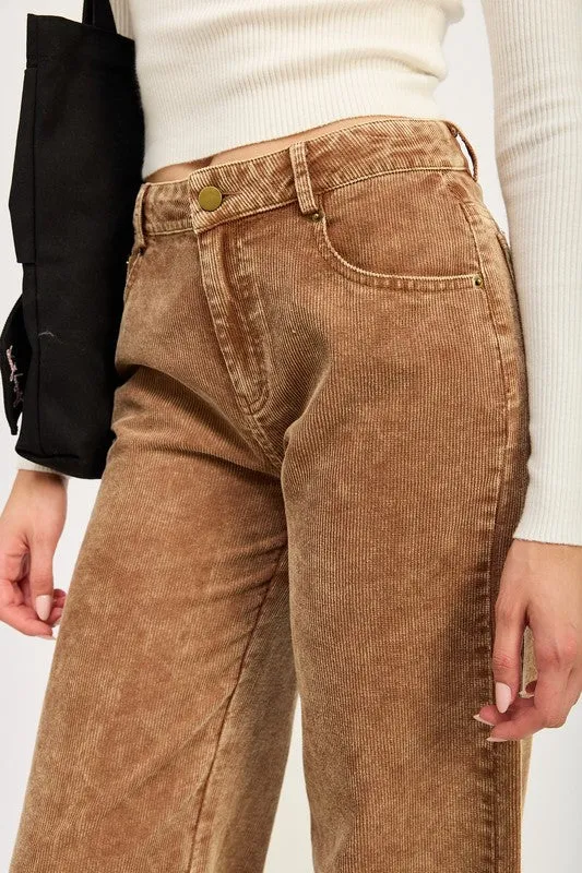 DISTRASSED CORDUROY PANTS sold by Charming Charlie product image thumbnail 2