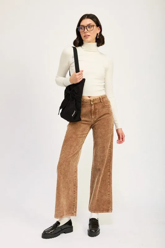 DISTRASSED CORDUROY PANTS sold by Charming Charlie product image thumbnail 4