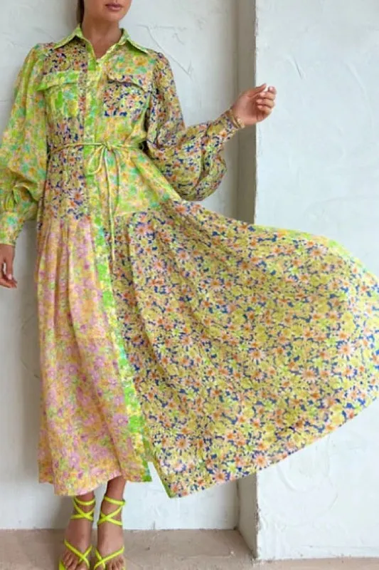Floral long sleeve maxi dress sold by Charming Charlie