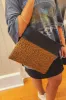 Leopard Gold Ring Vegan Leather Clutch sold by Charming Charlie