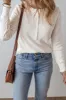 Half Button Long Sleeve Top sold by Charming Charlie