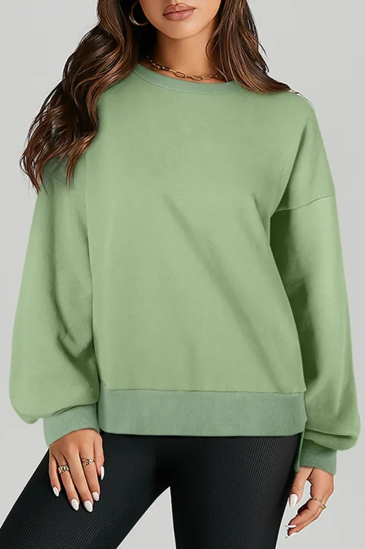 Round Neck Long Sleeve Sweatshirt sold by Charming Charlie