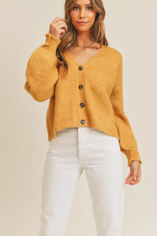 MABLE Long Sleeve Button Down Sweater Cardigan sold by Charming Charlie