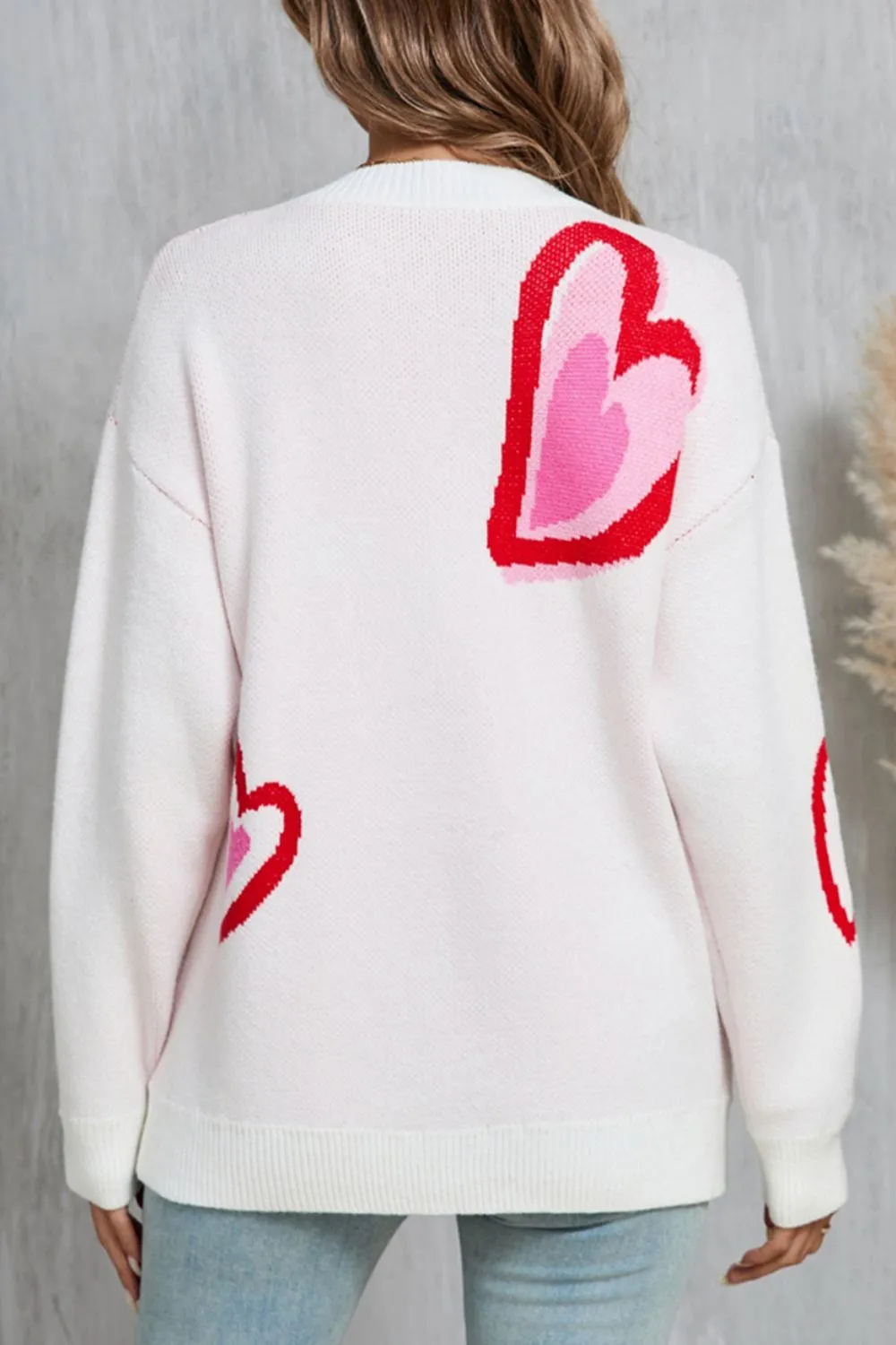 Angel Wings Heart Round Neck Long Sleeve Sweater sold by Charming Charlie product image thumbnail 4