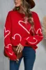 Angel Wings Heart Dropped Shoulder Long Sleeve Sweater sold by Charming Charlie