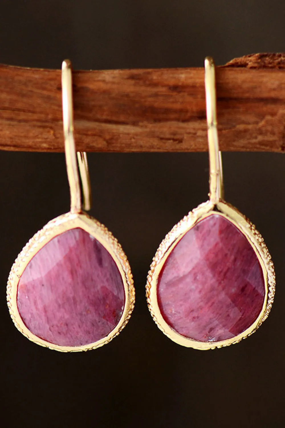 Handmade Natural Stone Teardrop Earrings sold by Charming Charlie product image thumbnail 4