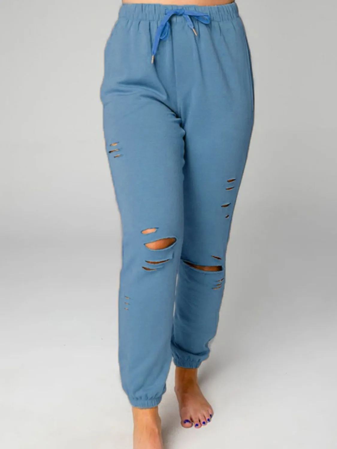 Distressed Sweatshirt and Joggers Set sold by Charming Charlie product image thumbnail 4