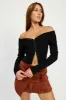 WRAPPED BUCKLE BELT MINI SKIRT sold by Charming Charlie