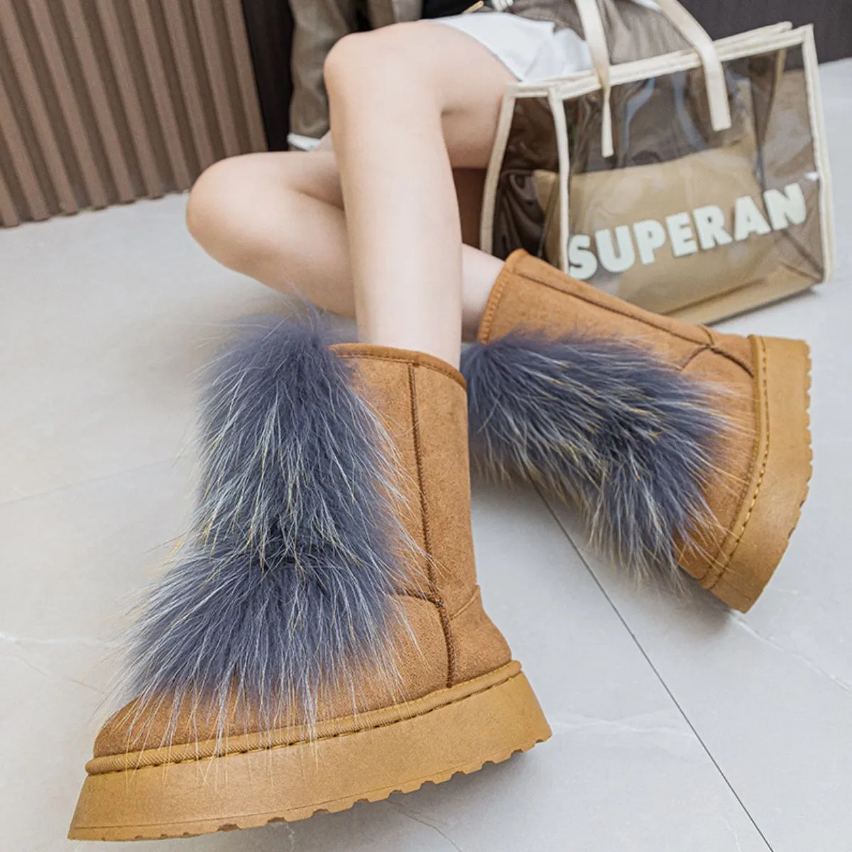 Thermal Suede Platform Boots sold by Charming Charlie product image thumbnail 5