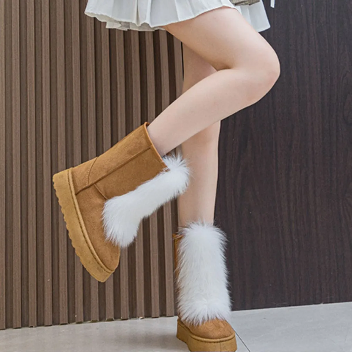 Thermal Suede Platform Boots sold by Charming Charlie product image thumbnail 2