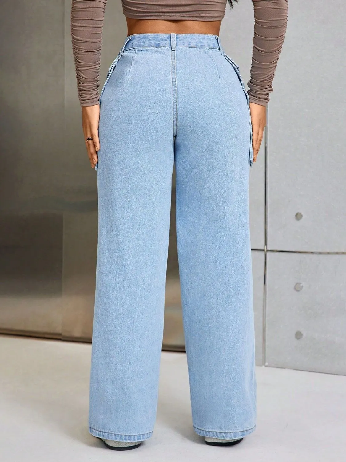 Wide Leg Jeans with Pockets sold by Charming Charlie product image thumbnail 2