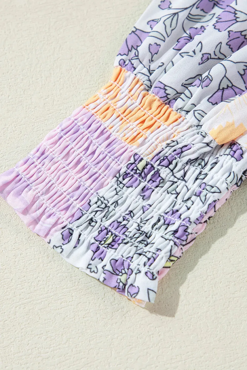 Frill Printed Mock Neck Long Sleeve Mini Dress sold by Charming Charlie product image thumbnail 5