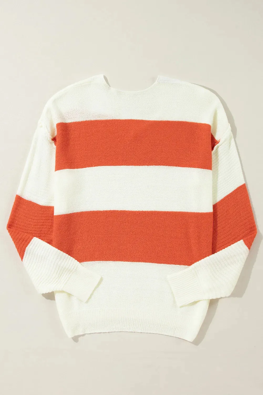 Color Block Dropped Shoulder V-Neck Sweater sold by Charming Charlie product image thumbnail 4