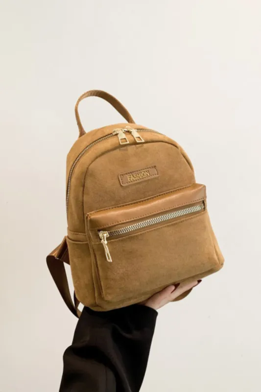 Suede Adjustable Strap Backpack Bag sold by Charming Charlie