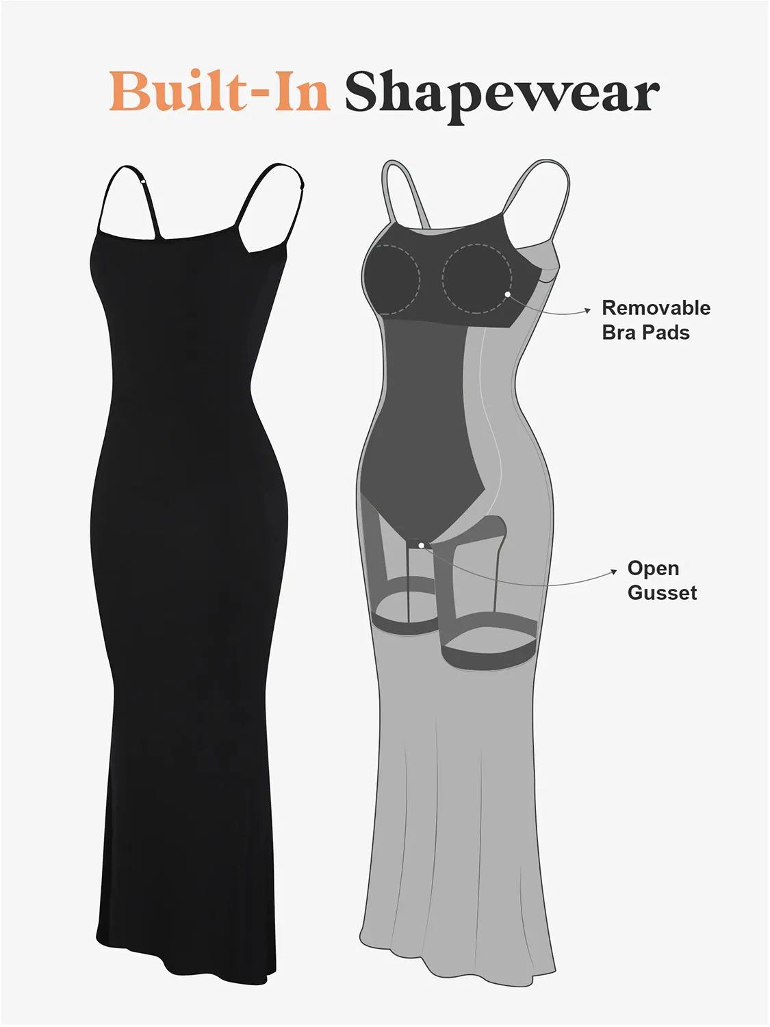 Basic Bae Built-In Shapewear Sleeveless Maxi Dress sold by Charming Charlie product image thumbnail 4