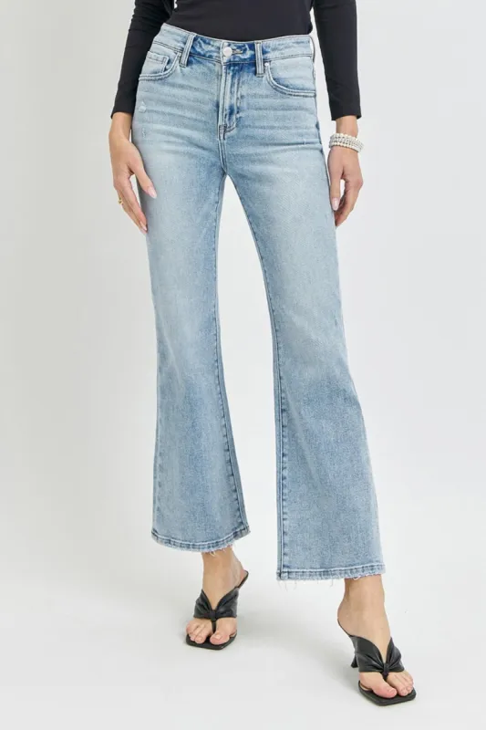 RISEN Full Size High Rise Ankle Flare Jeans sold by Charming Charlie