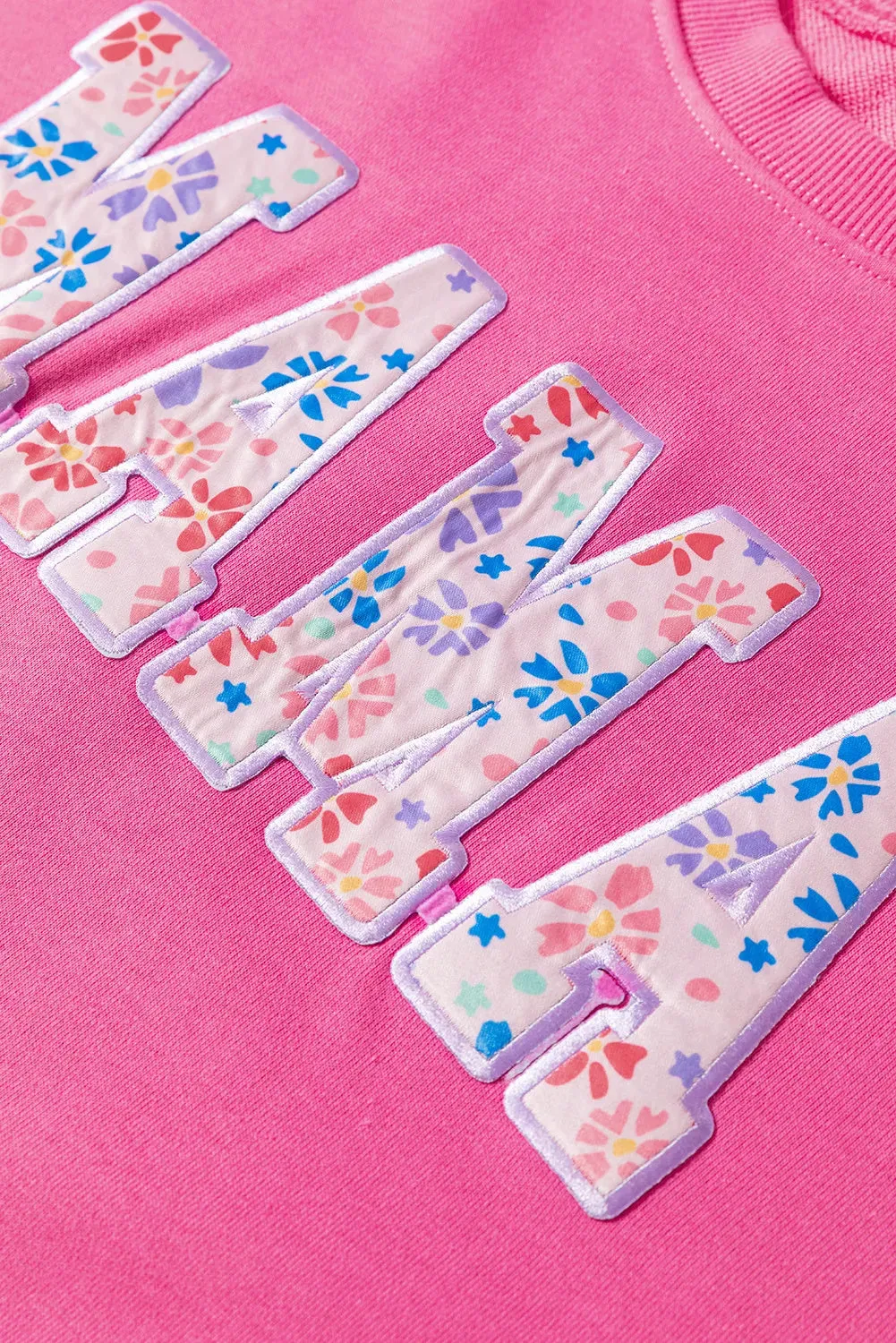 MAMA Round Neck Long Sleeve Sweatshirt sold by Charming Charlie product image thumbnail 4