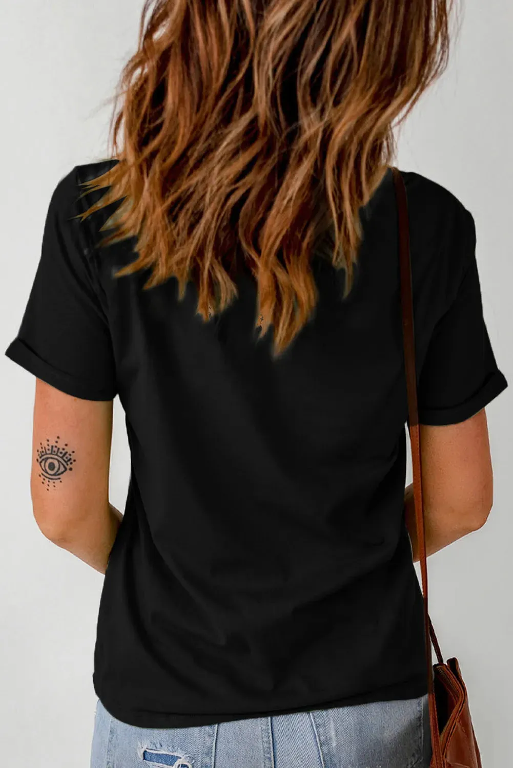 Letter Graphic Round Neck Short Sleeve T-Shirt sold by Charming Charlie product image thumbnail 3