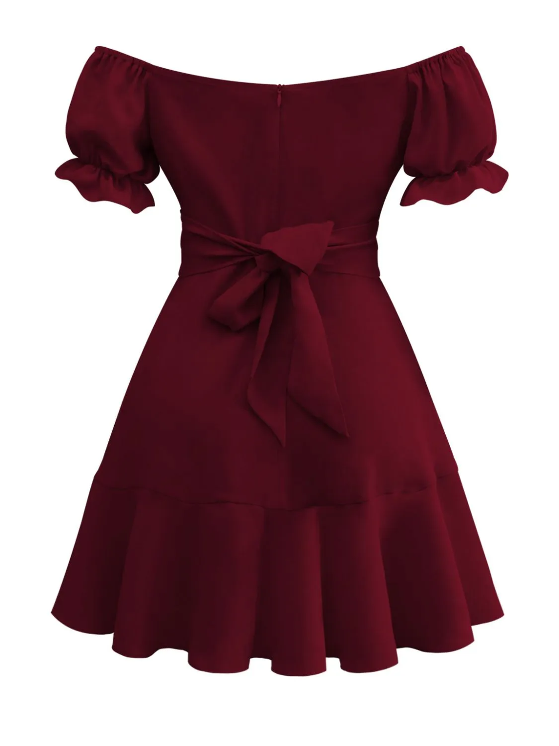 Tied Ruffled Short Sleeve Mini Dress sold by Charming Charlie product image thumbnail 2