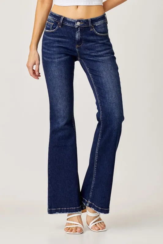 RISEN Full Size Low Rise Flare Jeans sold by Charming Charlie