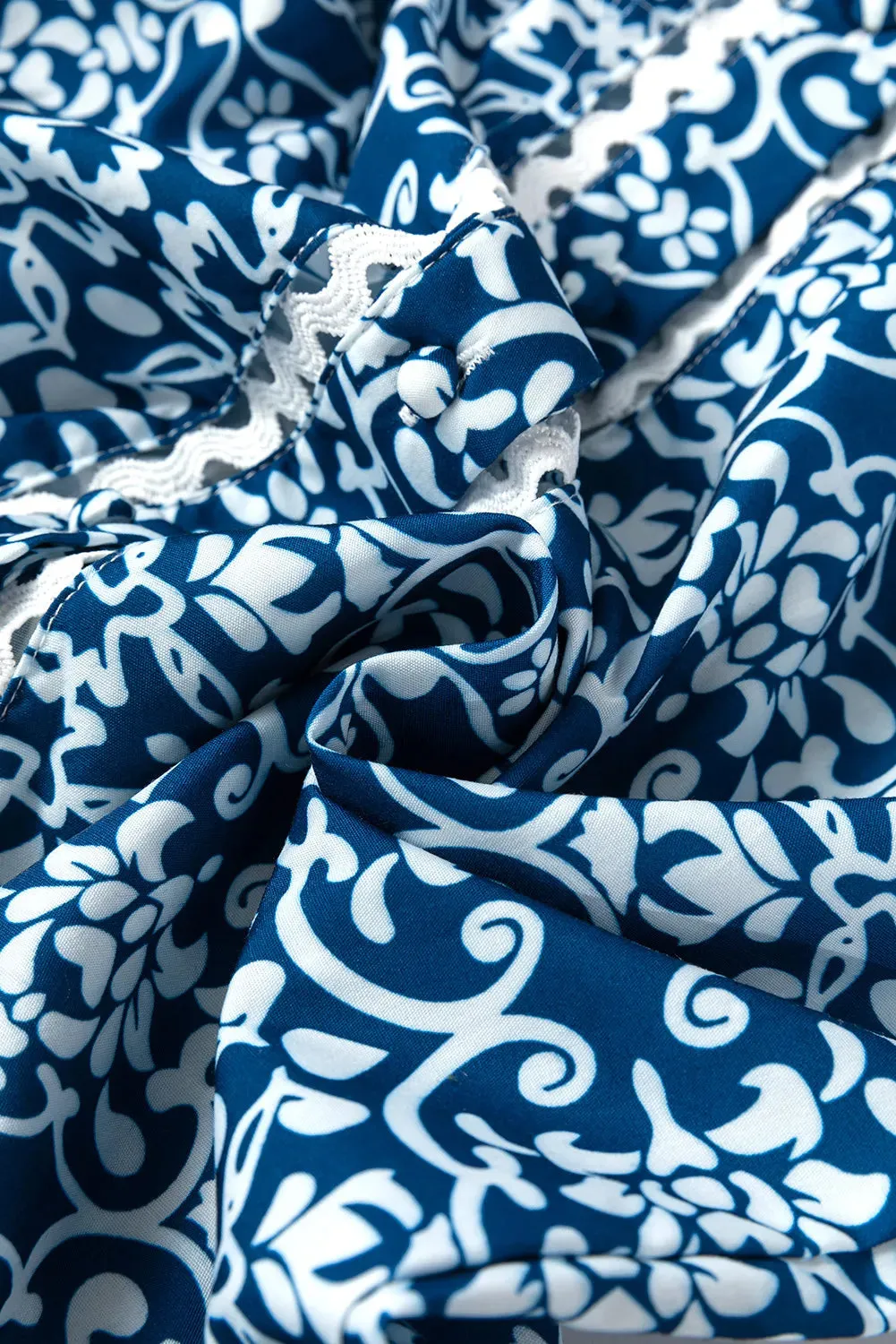 Printed Mock Neck Long Sleeve Blouse sold by Charming Charlie product image thumbnail 5