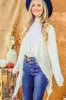 And The Why Textured Knit Fringe Hem Cardigan sold by Charming Charlie