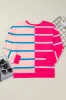 Plus Size Color Block Round Neck Long Sleeve Top sold by Charming Charlie