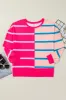 Plus Size Color Block Round Neck Long Sleeve Top sold by Charming Charlie