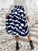 Pleated Printed Elastic Waist Skirt sold by Charming Charlie