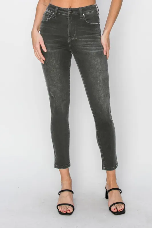 RISEN Full Size High Rise Ankle Skinny Jeans sold by Charming Charlie
