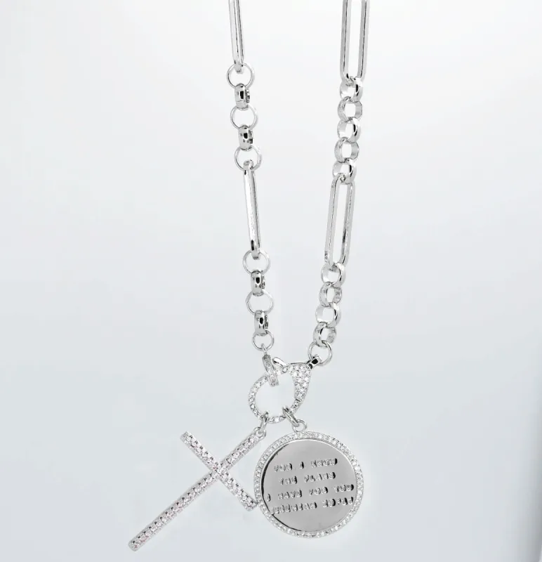 Jeremiah 29:11 with Cross Silver sold by Charming Charlie