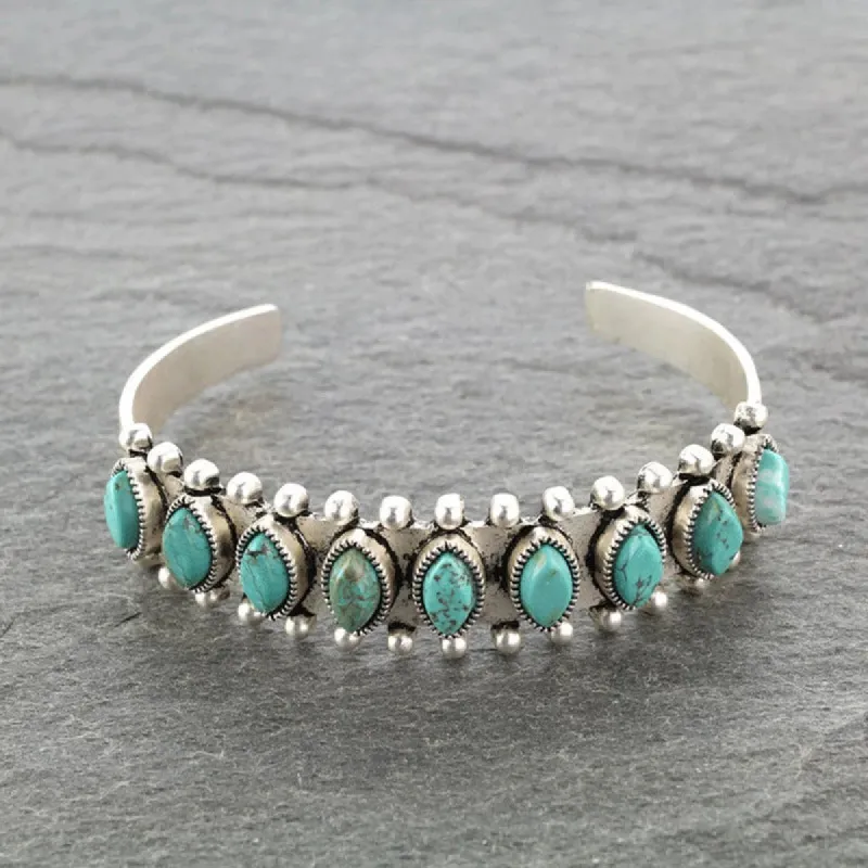 Turquoise Open Bracelet made by Charming Charlie