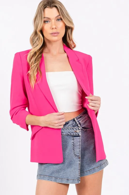 Plus Classy Open-Front Casual Blazer sold by Charming Charlie