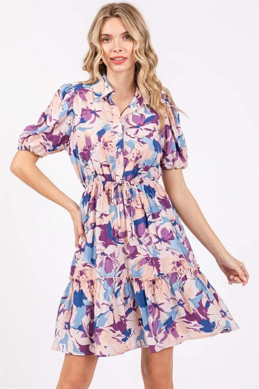 Floral Mini Shirt Dress sold by Charming Charlie