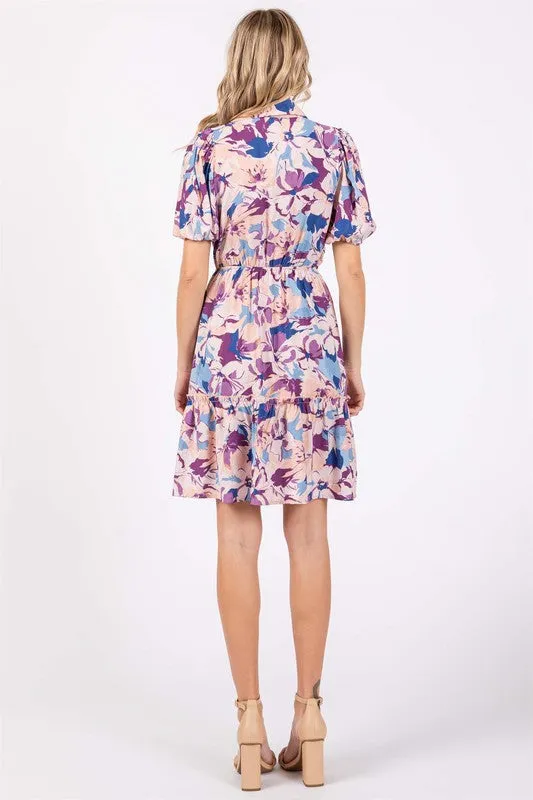 Floral Mini Shirt Dress sold by Charming Charlie product image thumbnail 5