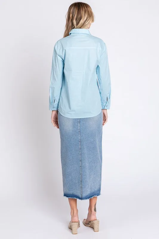 Plus Rhinestone Button Up Shirt sold by Charming Charlie product image thumbnail 5