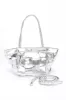 Metallic Faux Leather Weaved Small Tote Bag sold by Charming Charlie