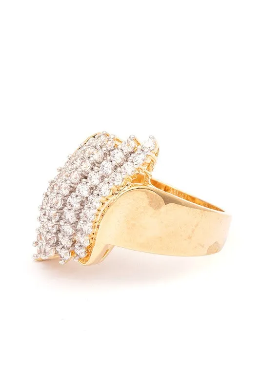 Size 11 Crystal Iconic Ring sold by Charming Charlie product image thumbnail 3