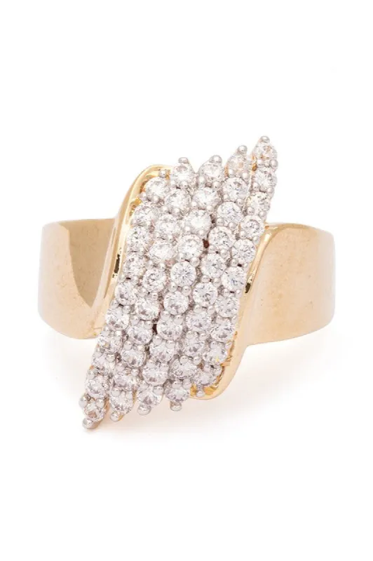 Size 11 Crystal Iconic Ring sold by Charming Charlie
