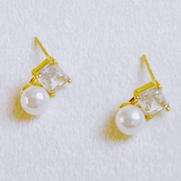 Lovely Pearl Duo Stud Earrings Set Of 2 sold by Charming Charlie product image thumbnail 3